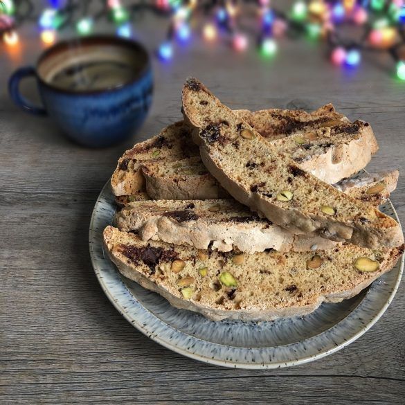 Cantucci Al Cioccolato E Pistacchi