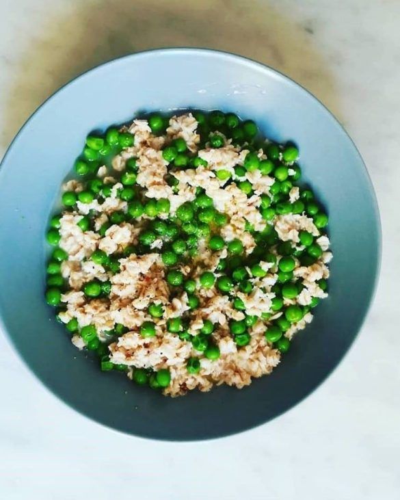 Porridge Di Piselli E Fiocchi D'avena