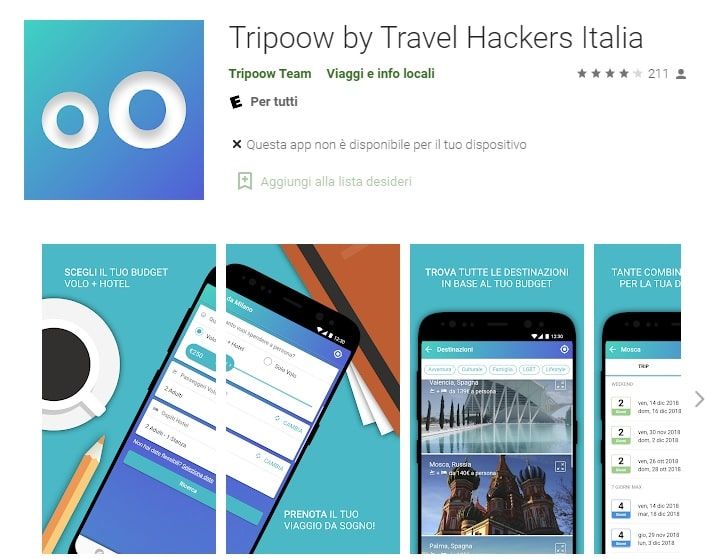 tripoow app per prenotare voli e vacanze-