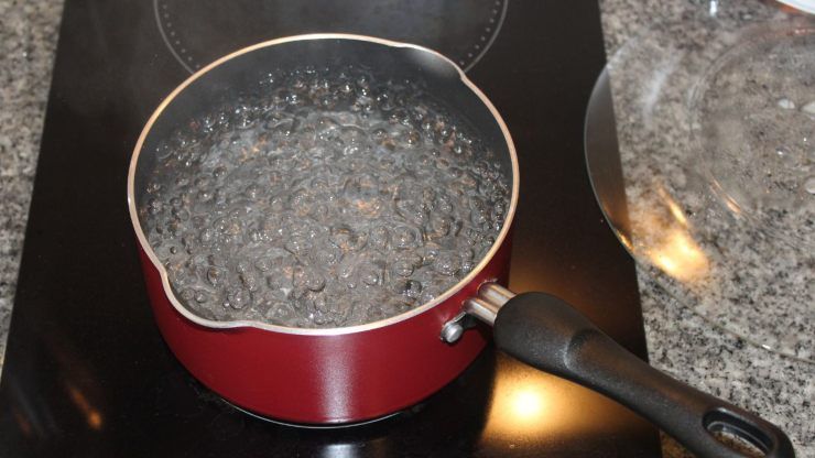 Pentola di Acqua bollente per pasta