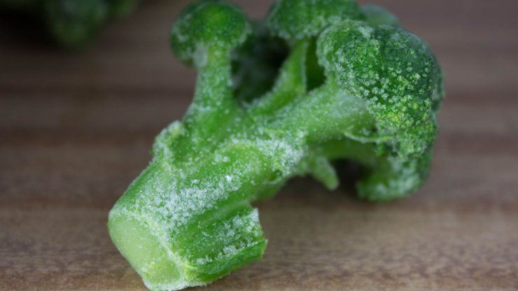 Broccolo congelato freezer