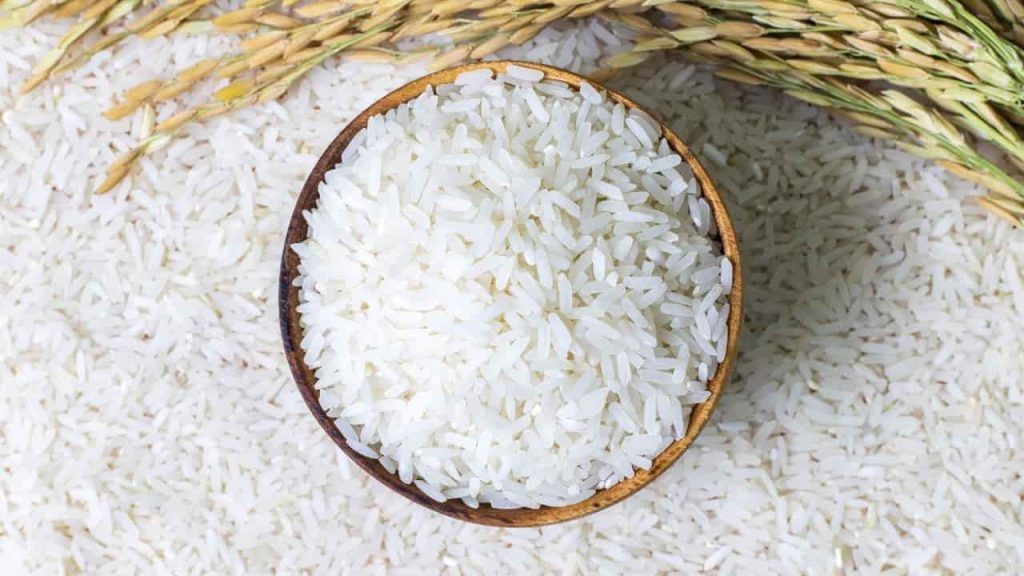 ciotola di riso bianco