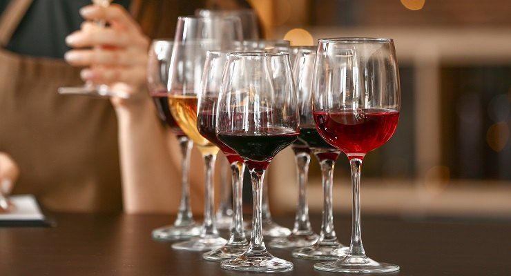 Varie tipologie di vino
