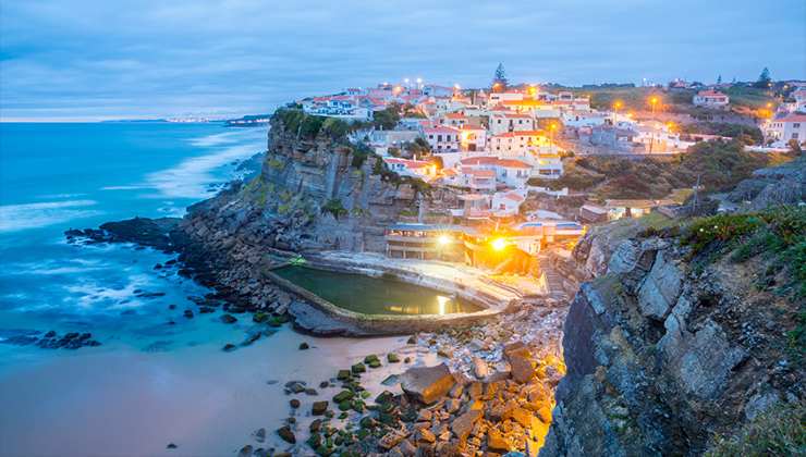 Sintra, il mare di sera