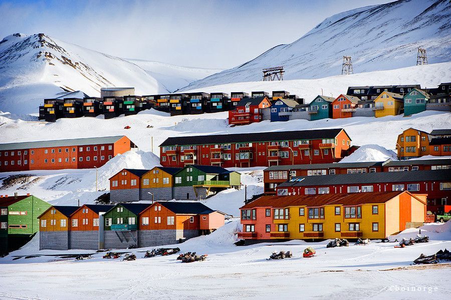 Longyearbyen in inverno