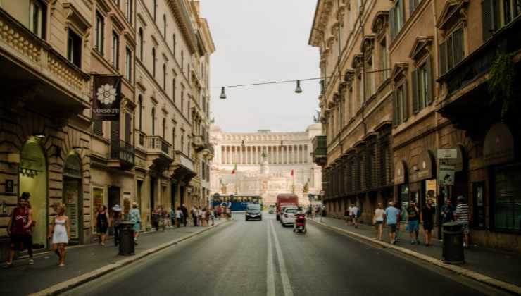 Via del corso Roma