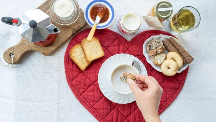 Colazione con biscotti