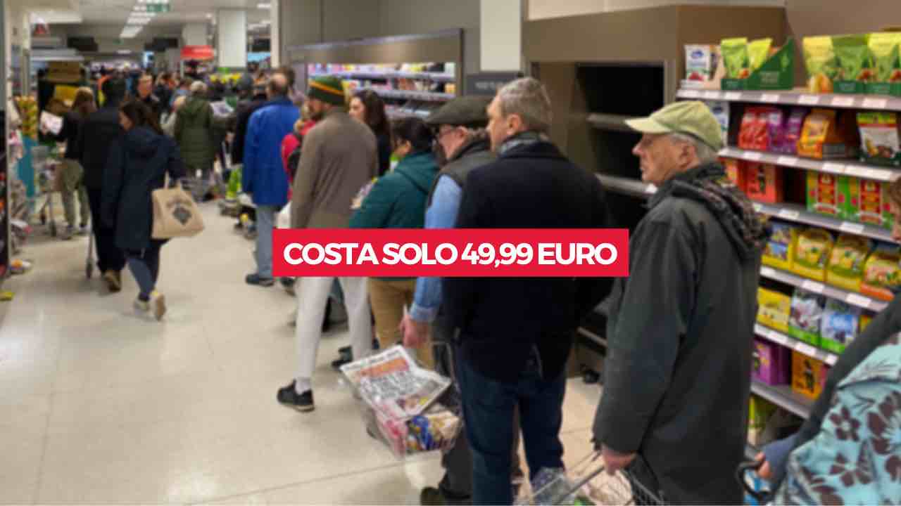 Uma fila interminável na caixa, indispensável na cozinha: o seu custo é de apenas 49,99€