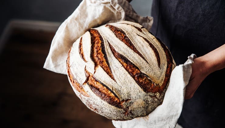 Forma di pane fatto in casa