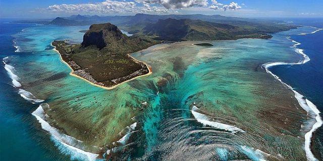 Mauritius cascata sottomarina