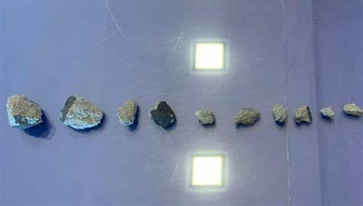 I frammenti di meteorite 