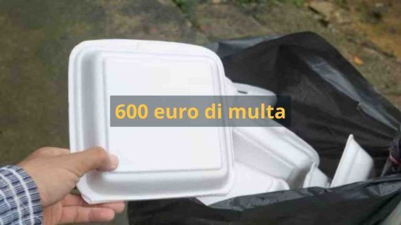 multa polistirolo differenziata