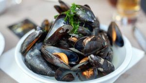 Piatto di cozze nere