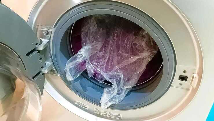 sacchetto di plastica lavatrice