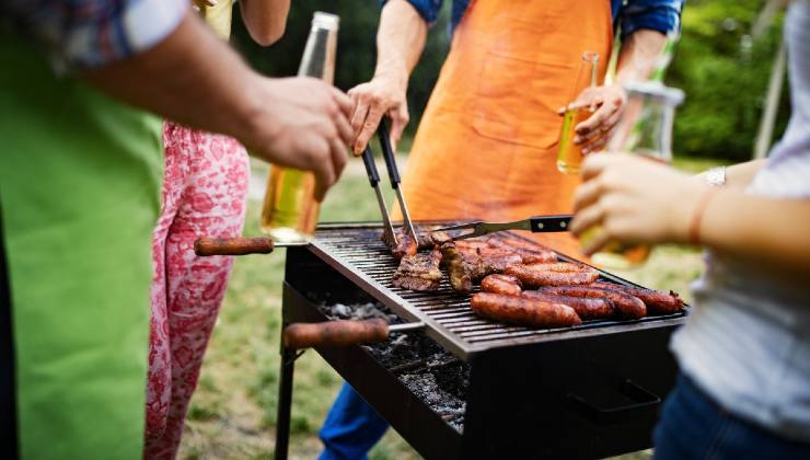 Barbecue in giardino