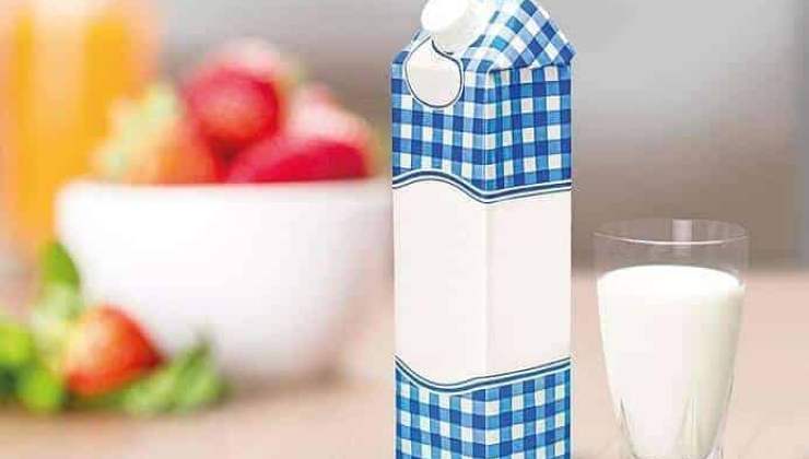 Contenitore Tetrapak per il latte