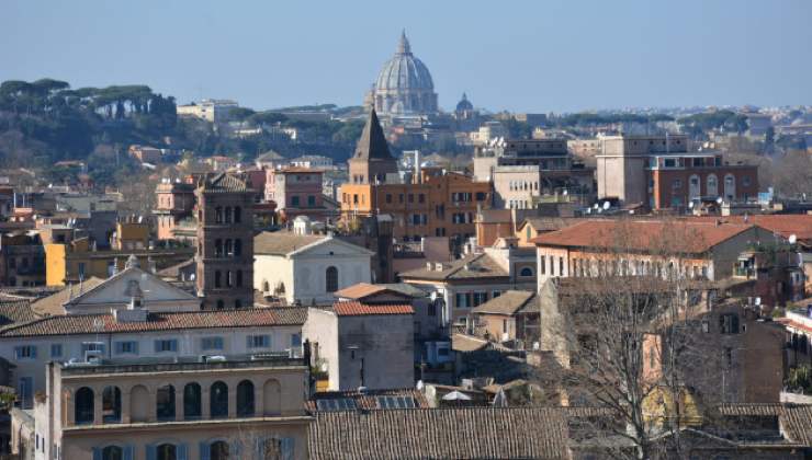 Vista dall'alto quartiere Aventino