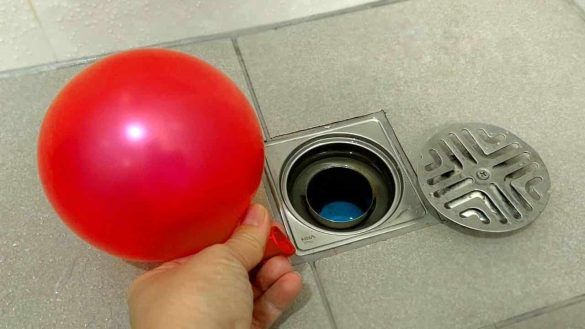 Palloncino nello scarico