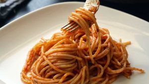 Piatto spaghetti al pomodoro