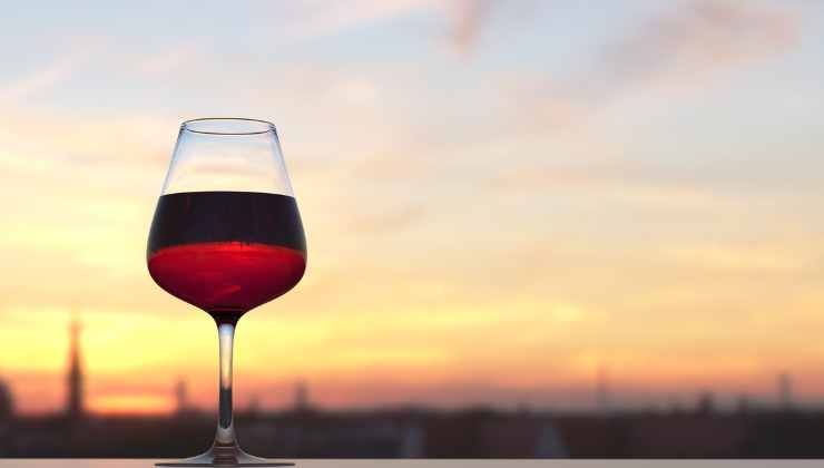 Vino rosso e fruttato