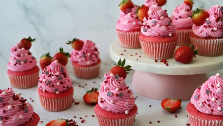 Cupcake di fragole