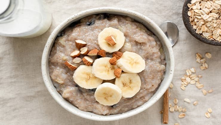 Fiocchi di avena e banane