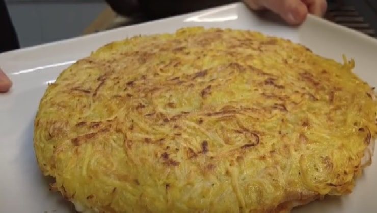 Frittata di patate filante