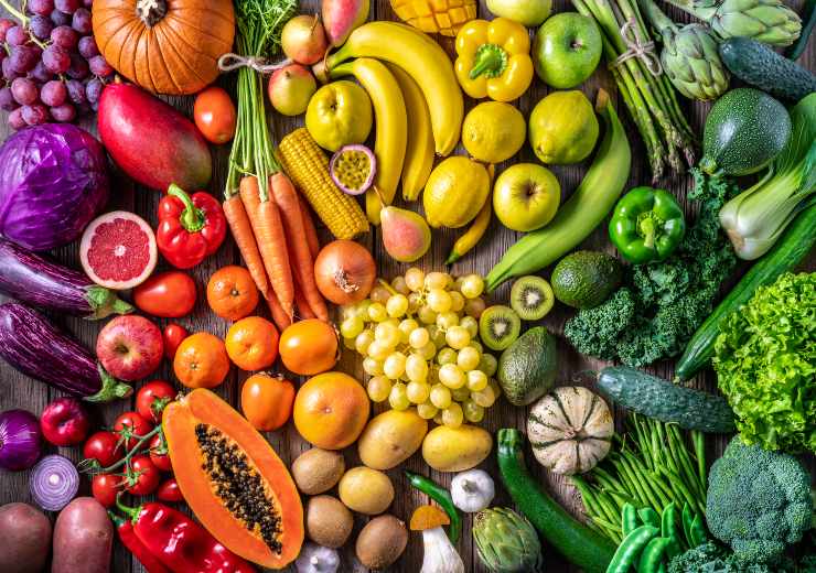 frutta e verdura con pesticidi