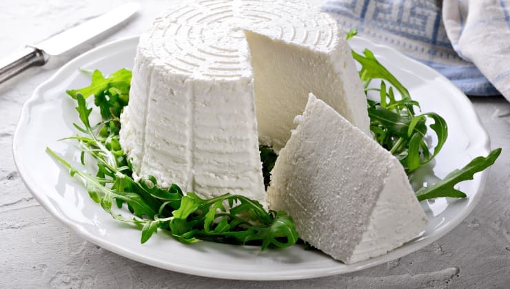 Ricotta su letto di rucola