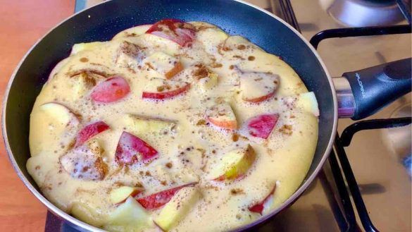 torta di mele in padella