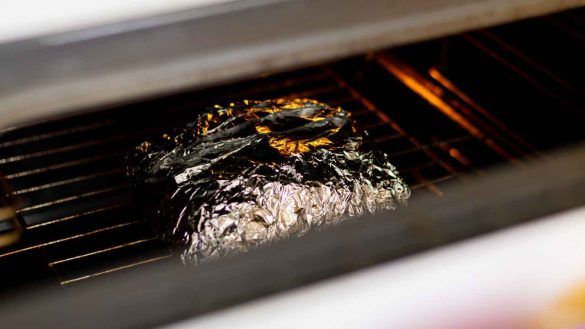 Carta stagnola in forno