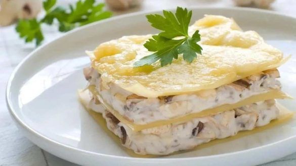 Lasagna in bianco