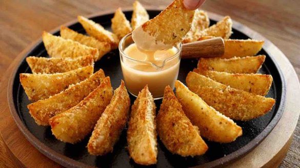 Patate al formaggio croccanti