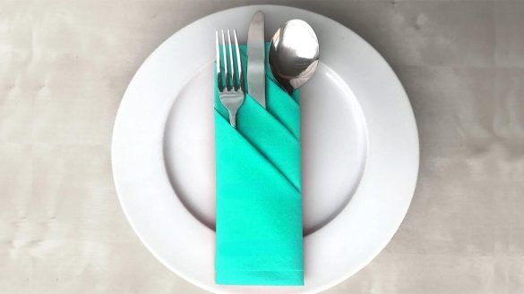 Portaposate con tovagliolo