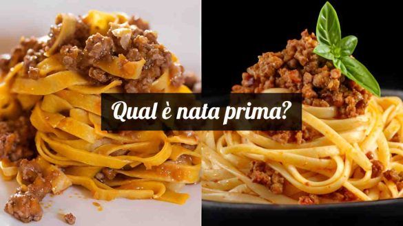 Tagliatelle e spaghetto