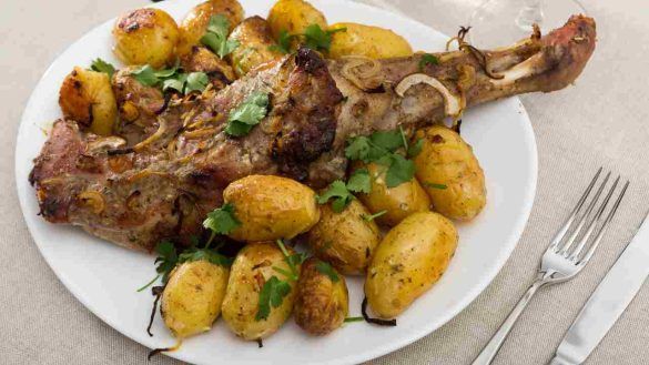 agnello con patate
