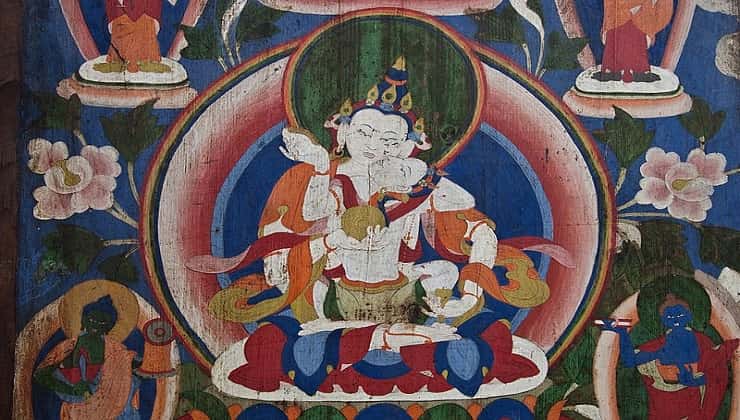 Murale arte buddista 