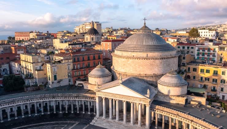 Napoli, veduta aerea, Città italiana dei giovani 2023 