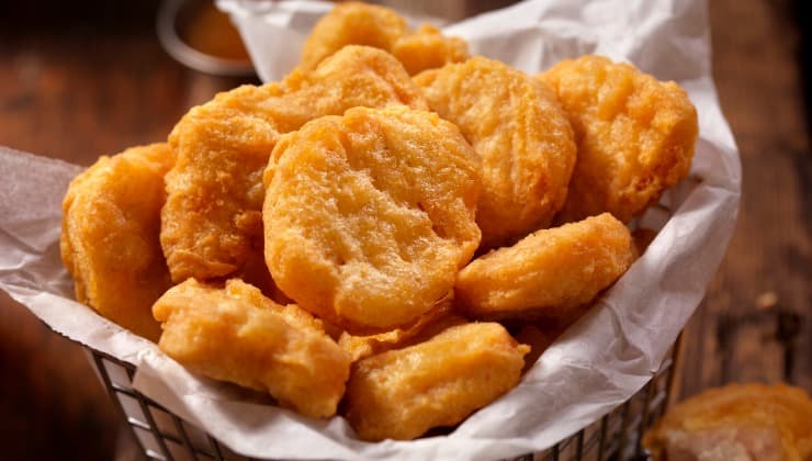 Fried chicken nuggets