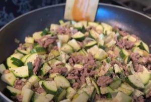 Carne macinata e zucchine