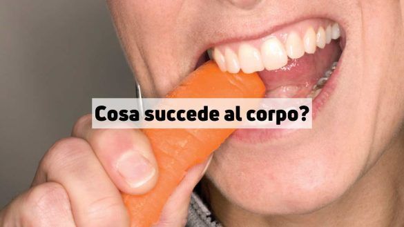 Mangiare carota cruda
