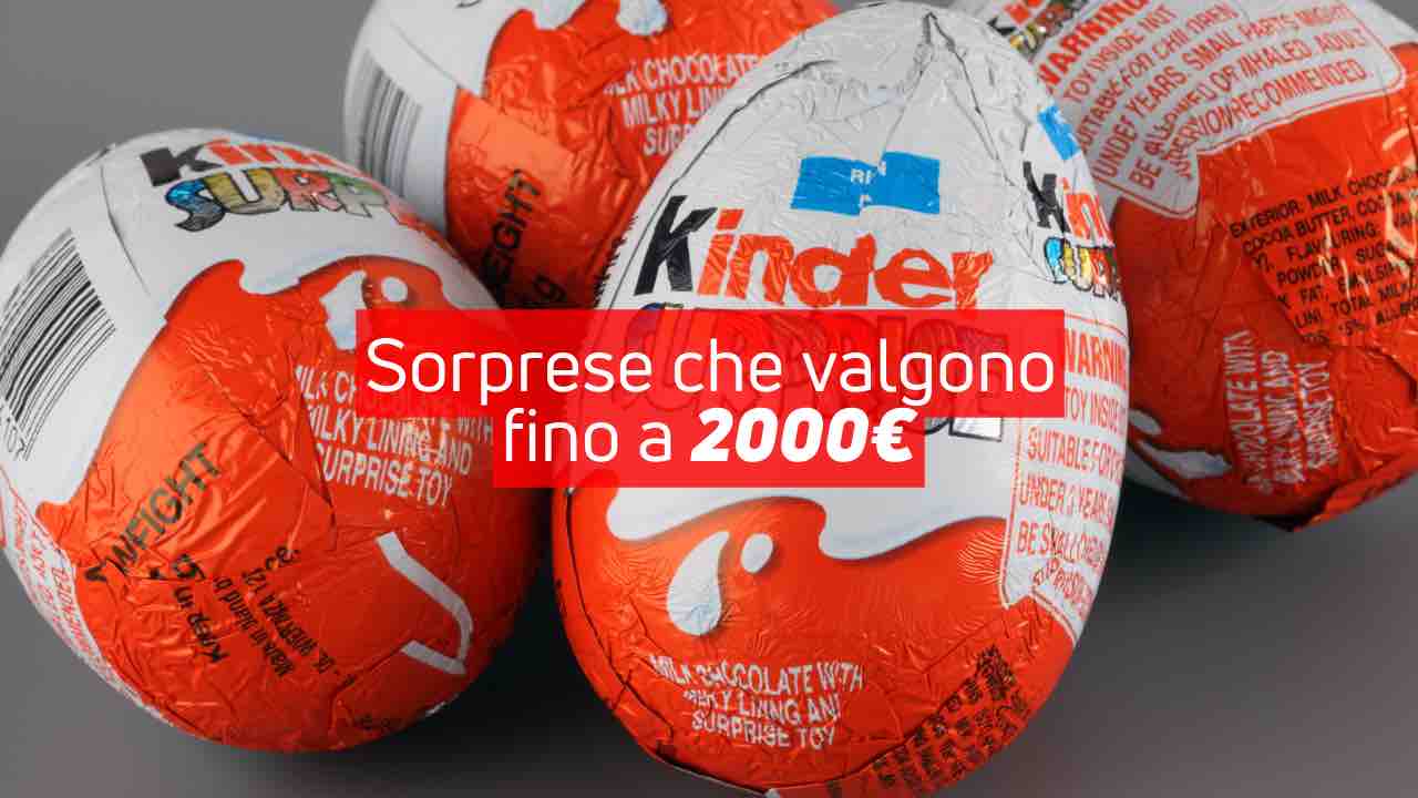 Queste sorprese Kinder anni 80/90 valgono fino a 2000 euro: corri