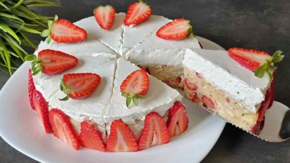 Torta fragole e yogurt