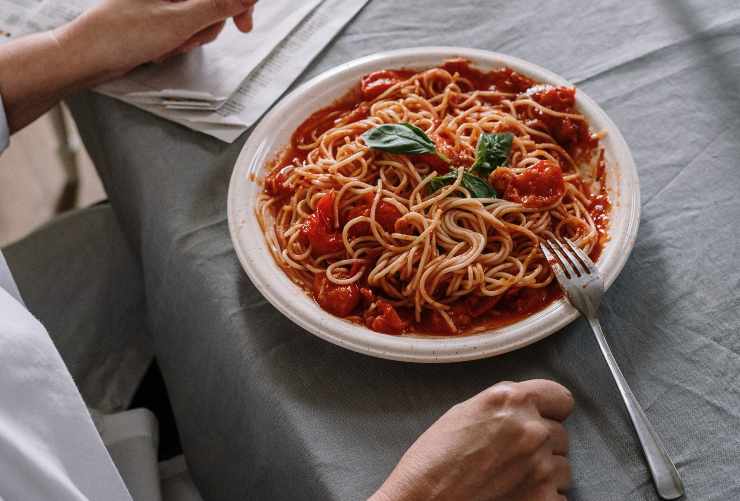 Spaghetti al pomodoro bruciato
