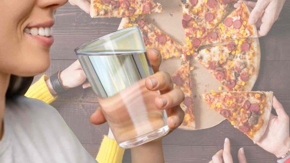 sete dopo aver mangiato la pizza