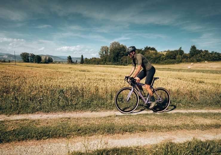 bicicletta nella pianura padana