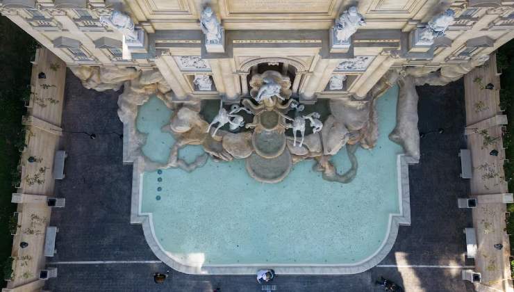 La fontana brasiliana dall'alto