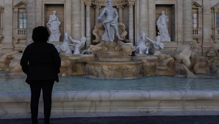 La copia dellla Fontana di Trevi