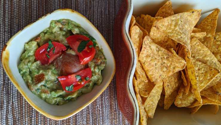 Guacamole con nachos