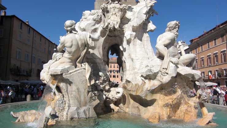 La fontana dei 4 fiumi